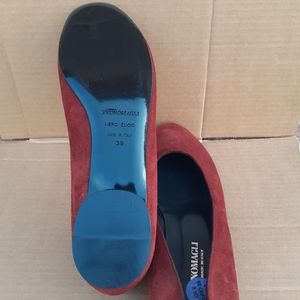 BRUNO MAGLI Suede Ballet Flats Handmade in Italy 39 ALL LEATHER Ballerina